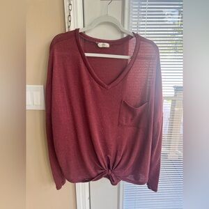 red long sleeve